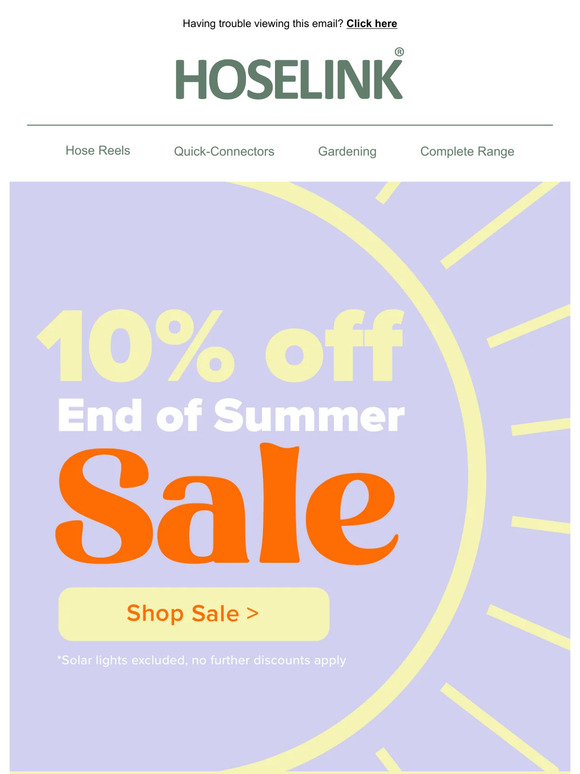 Hoselink USA End of Summer Sale STARTS NOW 🏃‍♀️ Milled