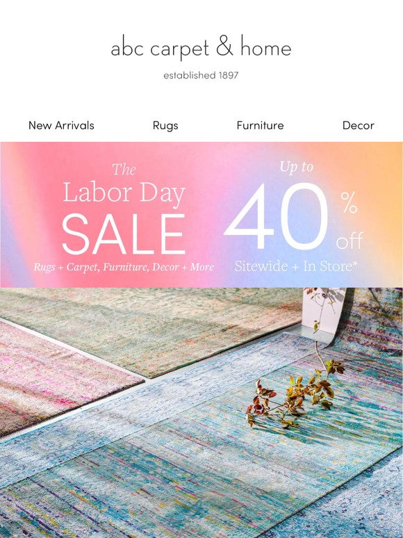 Save Up To 40% Off One-of-a-Kind Rugs