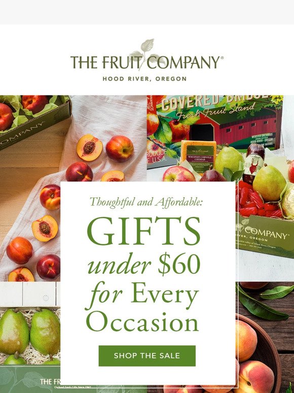 🎉 Don't Miss Out: Fruit Gifts Under $60 - Order Today!