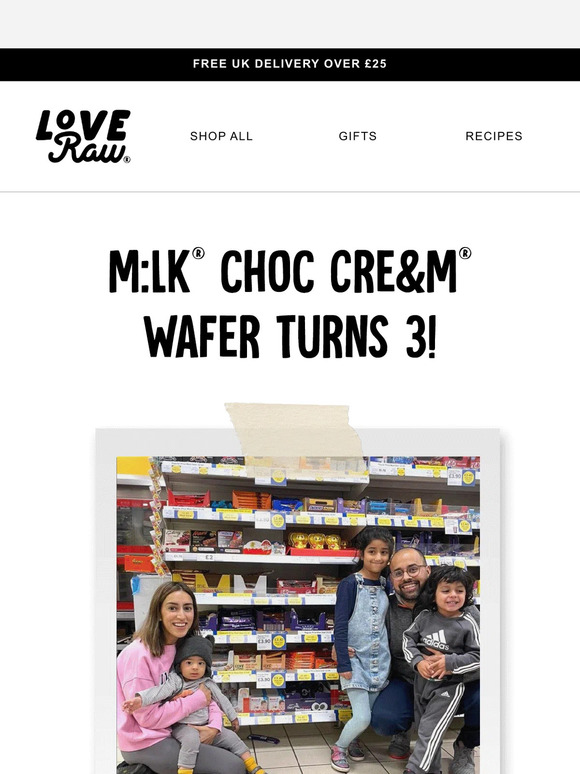 🎉 M:lk Choc Wafer is 3 today!