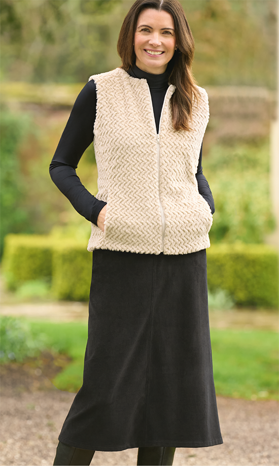 Classic cotton jersey vest and palazzo trousers
