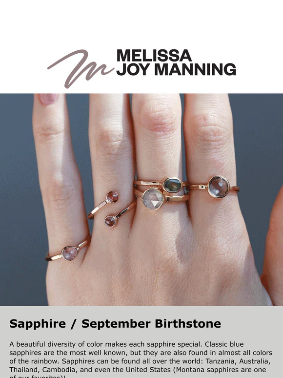 A Sophisticated Sapphire for September
