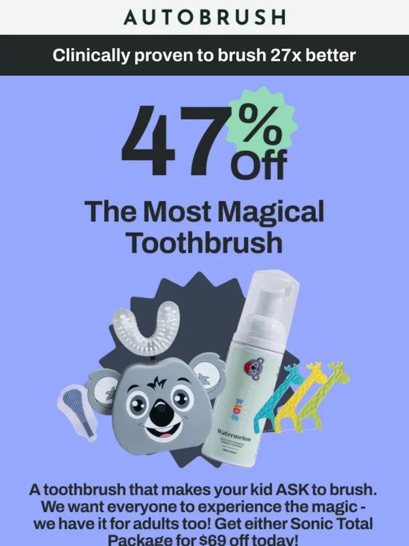 47% Off The Most Magical Toothbrush