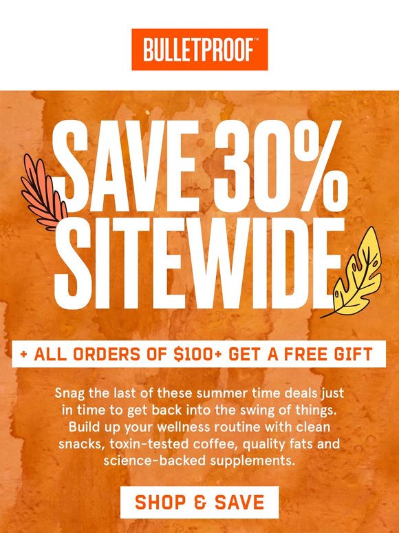 Shop 30% Sitewide Savings!
