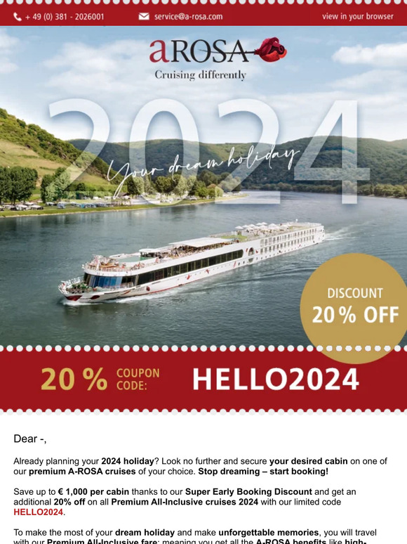 Save on your dream holiday 2024 🎉
