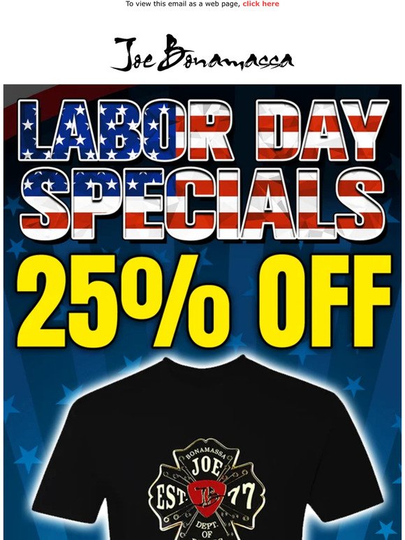 Labor Day Sales: 25% Off Pins, T-Shirts, Hats & More! - Shop Today!