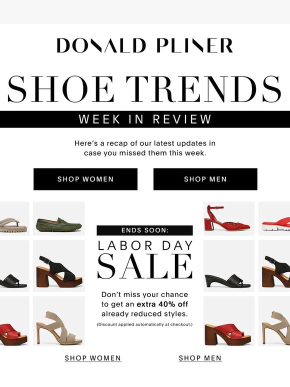 Shoe News of the Week + EXTRA 40% OFF