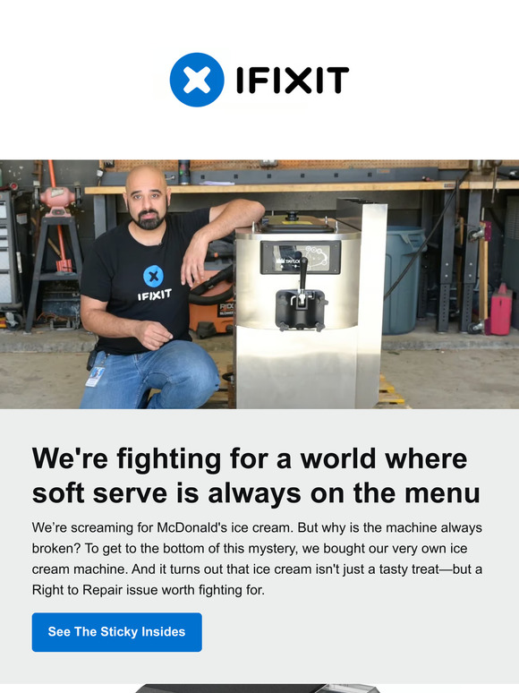 iFixit Why are McDonald's ice cream machines always broken? Milled