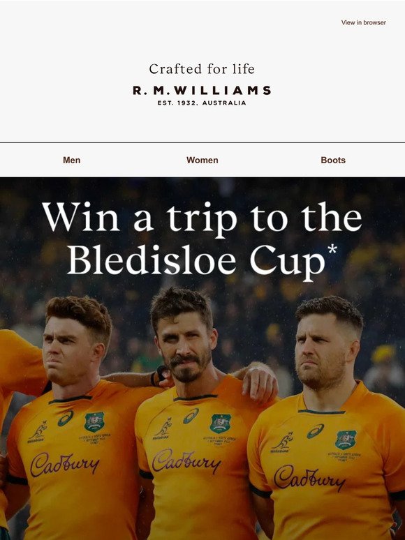 Win a trip to the Bledisloe Cup*