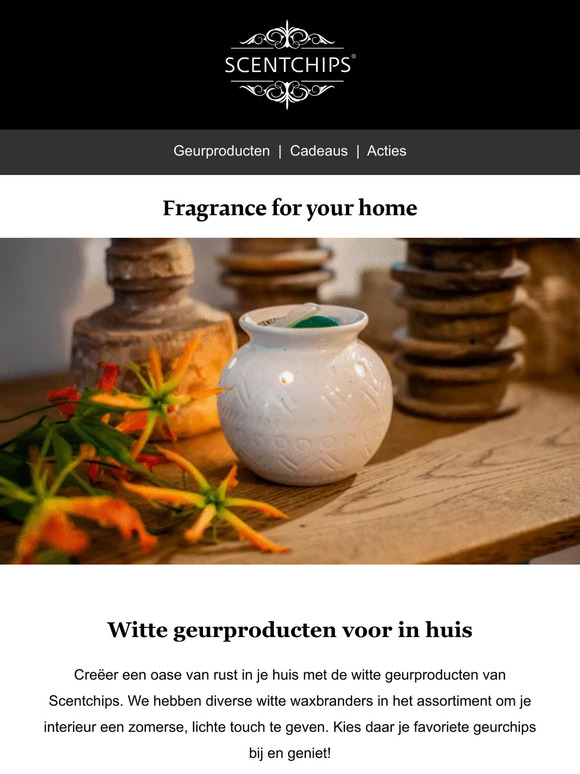 Een oase van rust met witte geurproducten