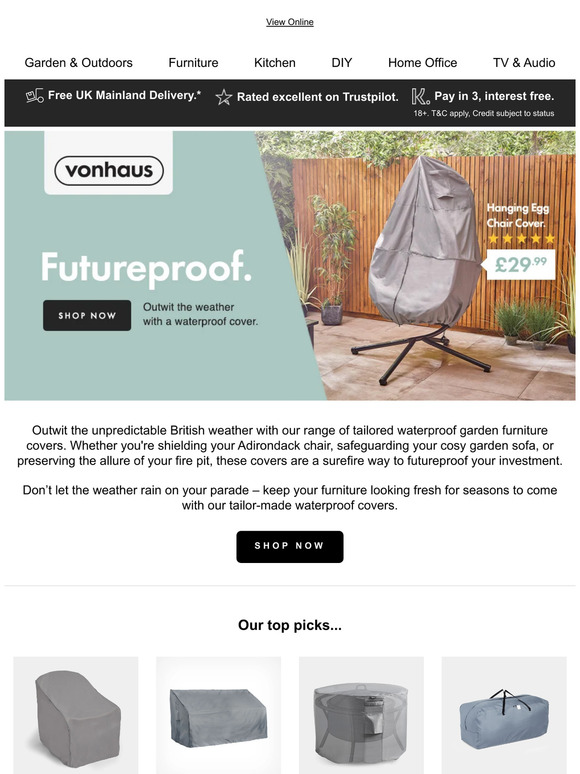 ☂️ Protect your garden furniture from the elements