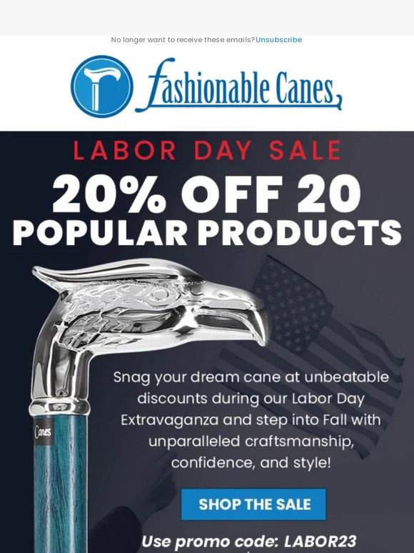Unlock 20% Savings This Labor Day—Your Favorites Await!