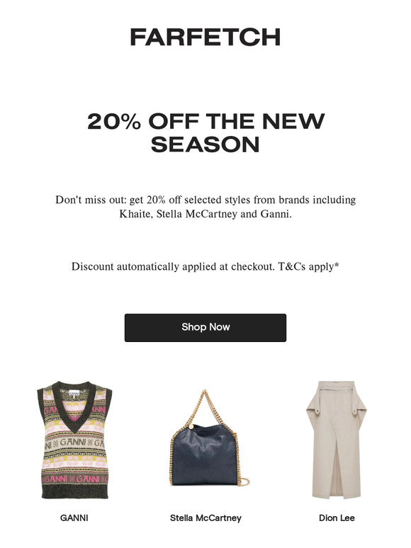 20% off Khaite, Stella McCartney and more