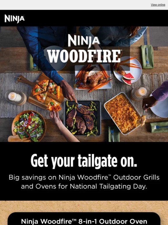 TODAY ONLY—Ninja Woodfire™ Tailgate Sale