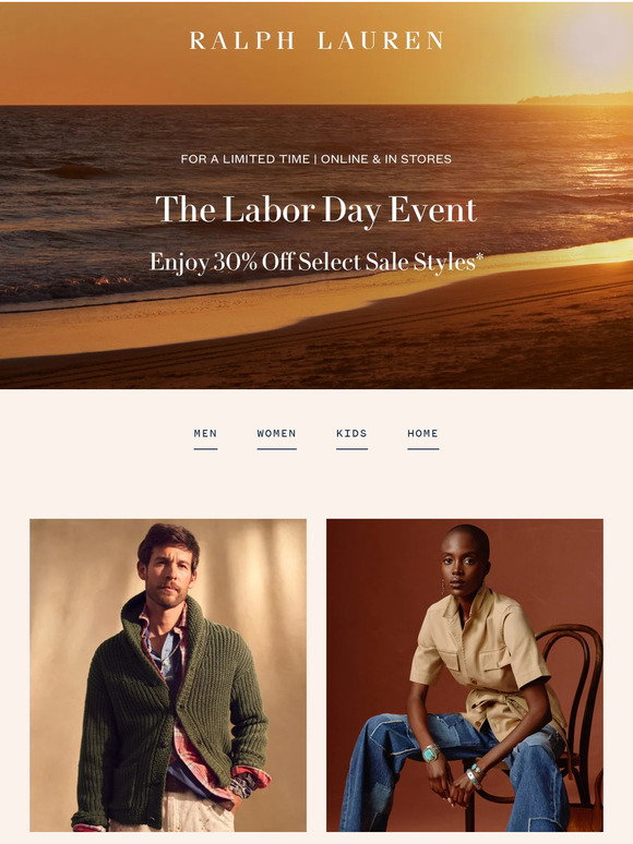 Ralph Lauren: The Friends & Family Event Is HereOnline & in Stores