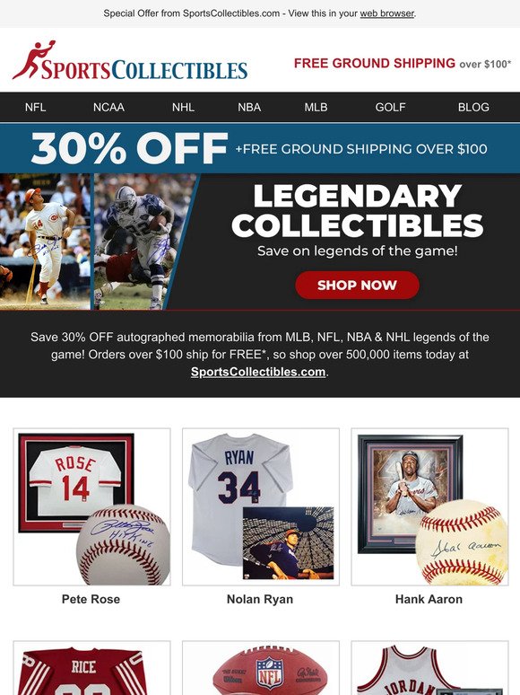 Go for the GOAT – Save Big on Legendary Collectibles