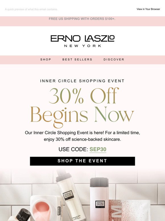 ✨30% Off Sitewide—Inner Circle Event