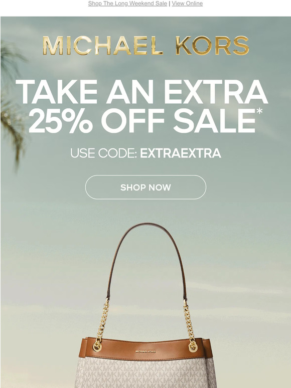 Michael Kors Bags Sale Extra 25% Off