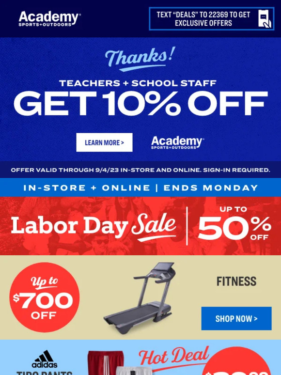 Does Academy Sports + Outdoors give discounts to teachers and educators? —  Knoji