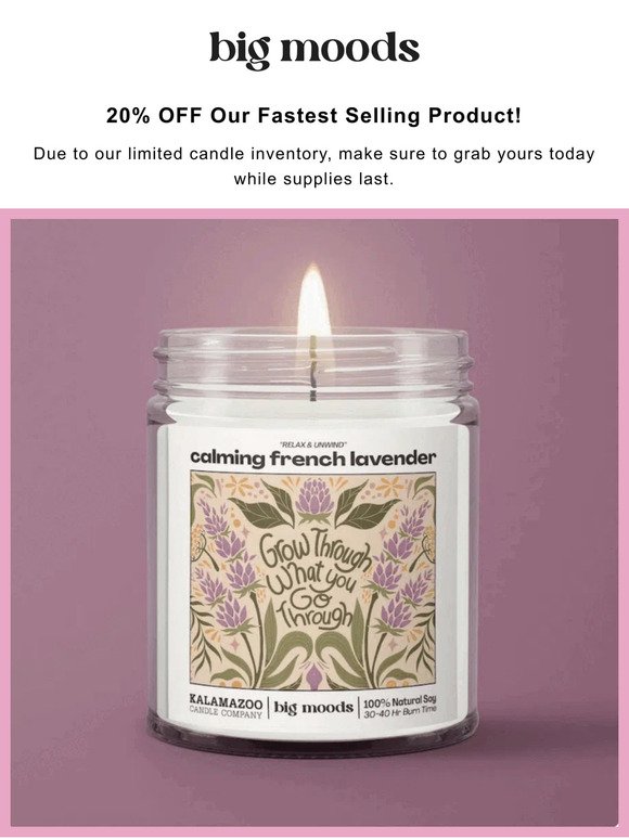 20% off NEW CANDLES! 🕯️
