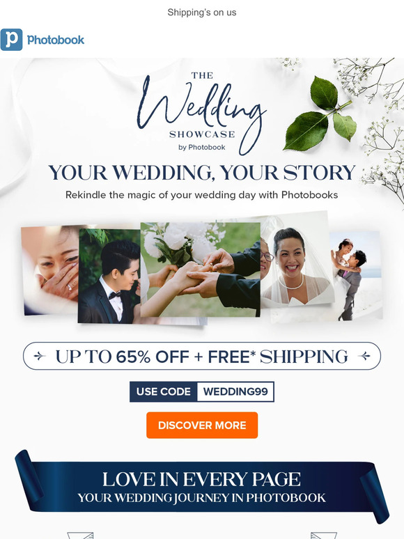 Your Dream Wedding Photobook @ 65% 0FF