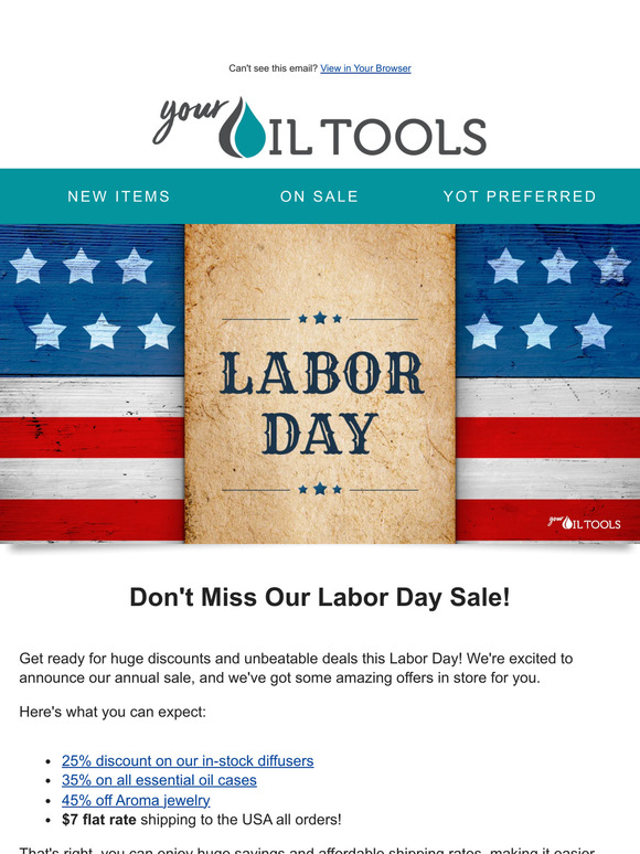 Don't Miss Our Amazing Labor Day Deals!😀