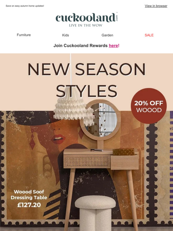 New season interiors - with 20% off 🍂🛋