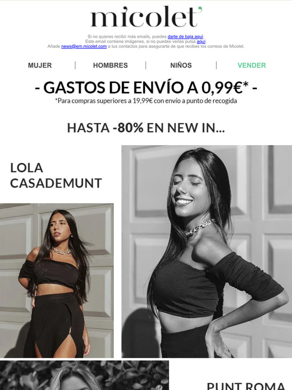 Compra Online ZARA Mujer  Descuentos de hasta el 80% en Micolet