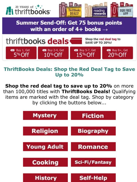 Shop the Red Deal Tag to Save Up to 20%