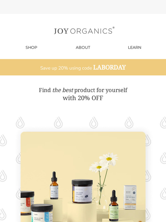 Enjoy 20% OFF Sitewide Happiness