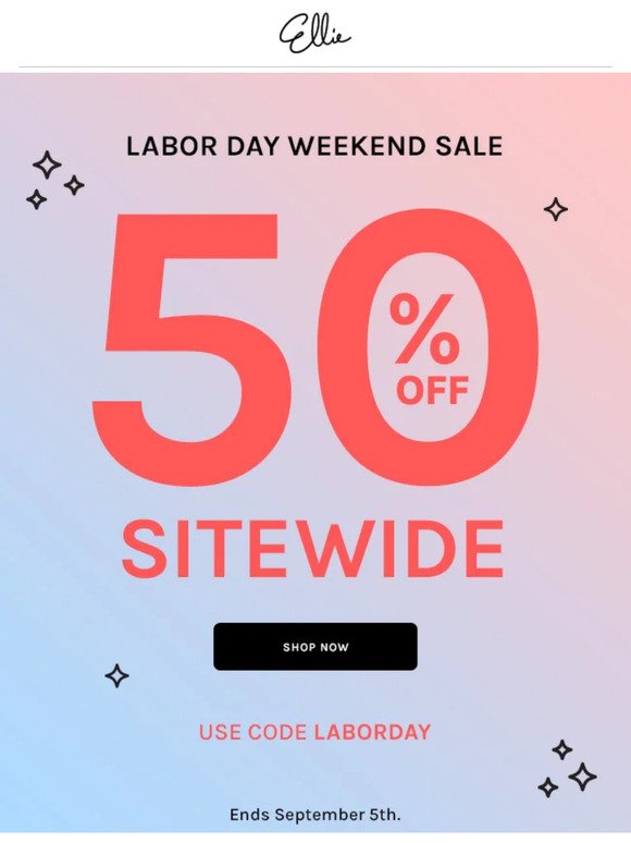✨ 50% off SITEWIDE Starts NOW✨