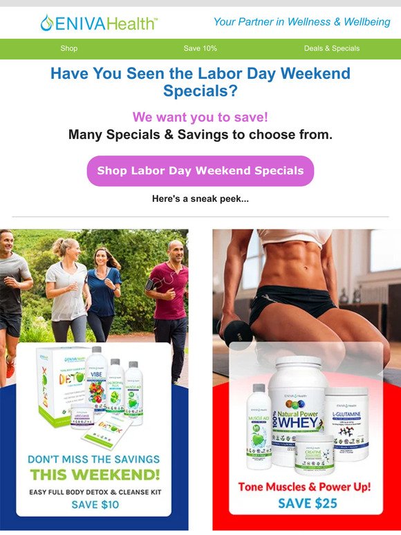🇺🇸 Labor Day Weekend Specials & Savings