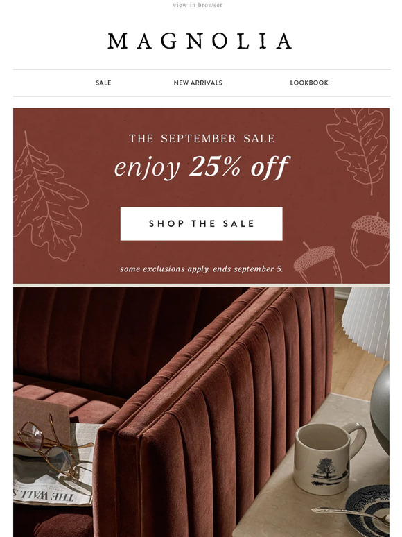 Magnolia Email Newsletters Shop Sales, Discounts, and Coupon Codes