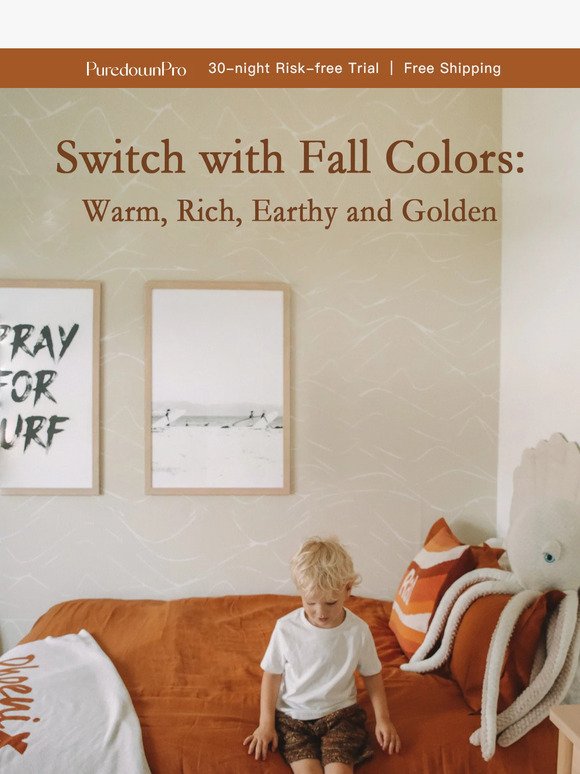 Warm Up Your Bed Look with Fall Color Collection
