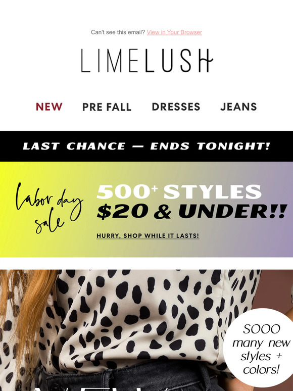 $20 & Under Deals - End TONIGHT! 🚨🛍️