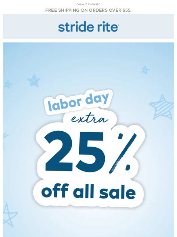 📣 LABOR DAY SAVINGS! EXTRA 25% OFF! 📣