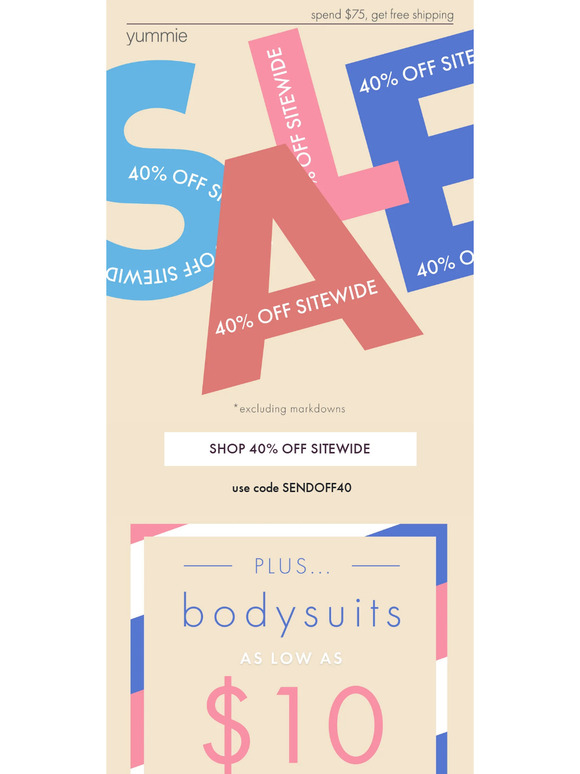 40% Off Sitewide Starts N-O-W! Plus...