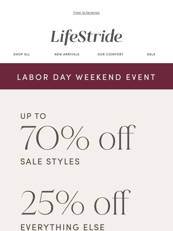 Labor Day Event! UP TO 70% OFF + Free shipping