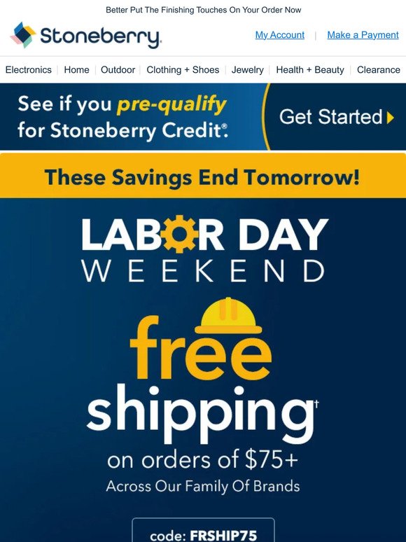 Heads Up, Free Shipping Ends TOMORROW!