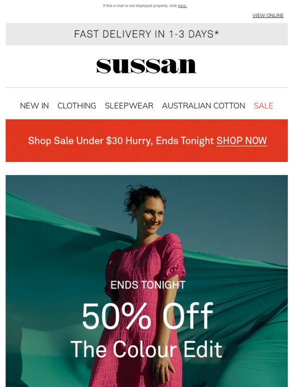 50% Off Colour Edit & Gifts Ends Tonight