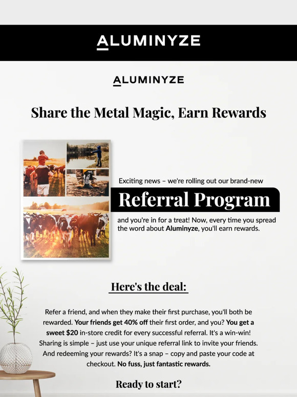 Share Aluminyze & Earn $20!💰