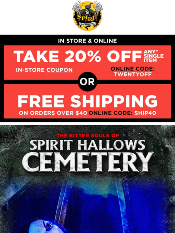 Spirit Halloween 📺 A look inside Spirit Hallows Cemetery ⚠️ Milled