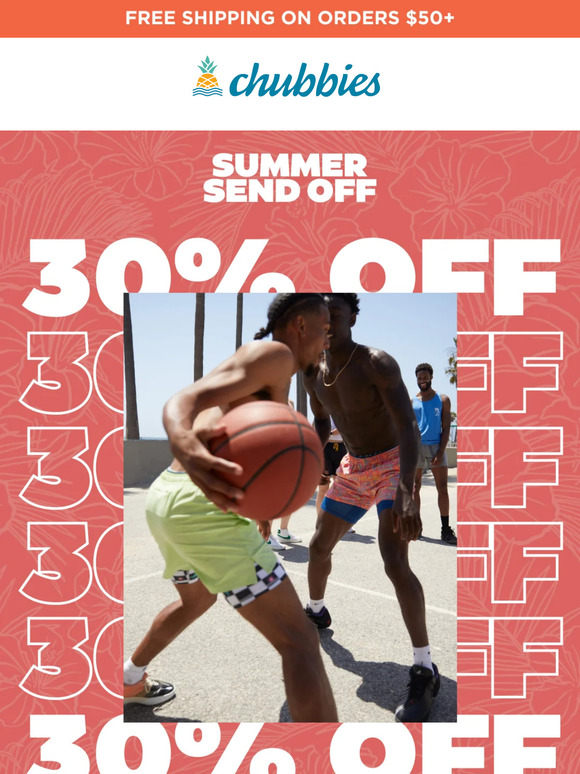 On your mark. Get set ... 30% OFF SPORT SHORTS