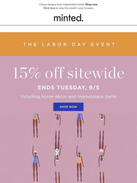 Ends soon: 15% off sitewide