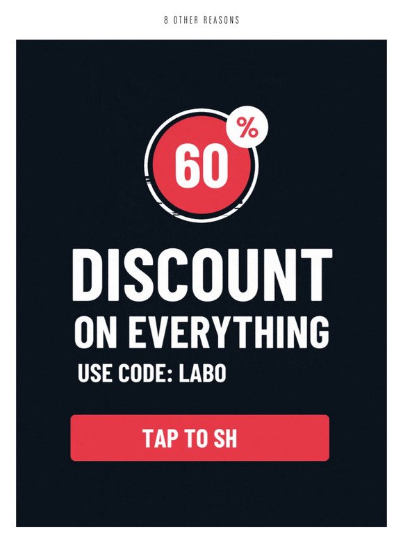 60% off everything NOW