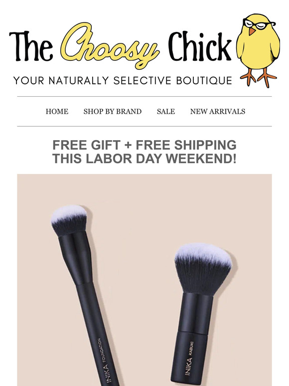 Labor Day weekend is here - Get a FREE INIKA Makeup Brush (up to $45 Value)