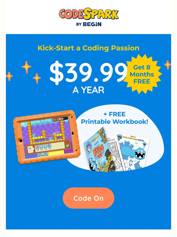 Try Coding for Just $39.99/Year 🥳
