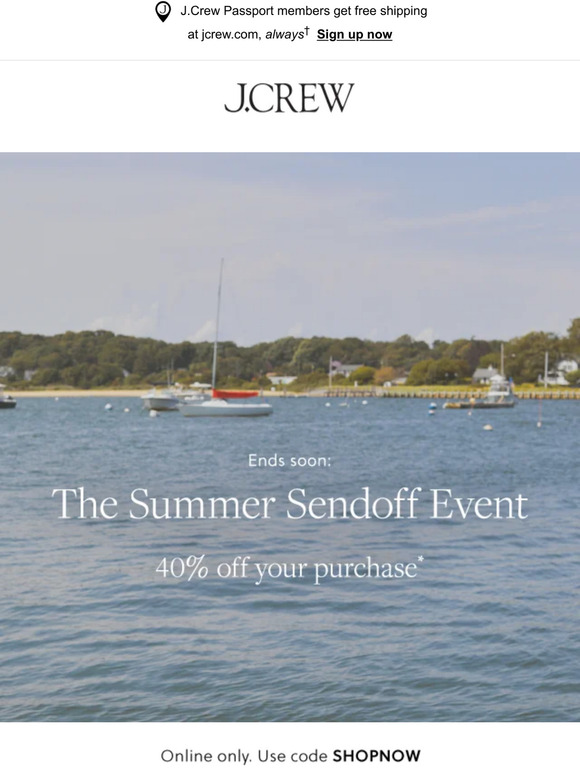 Two days left: 40% off your purchase