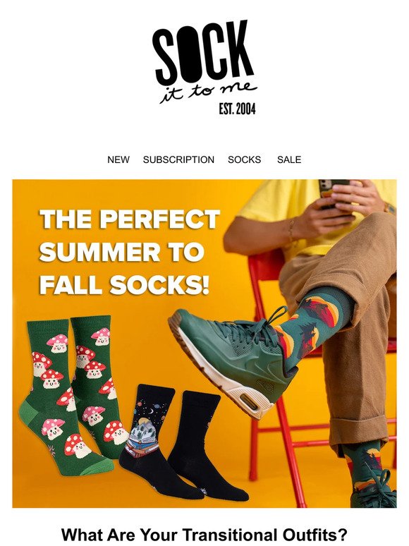 🌞 🍂 The Perfect Summer to Fall Transitional Socks!