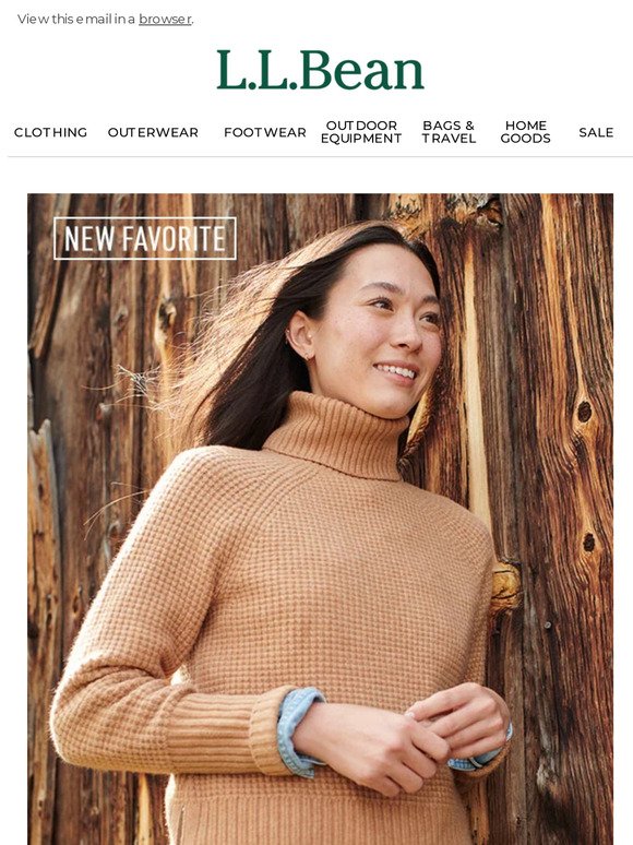 L.L.Bean: New! Supersoft Waffle Sweaters